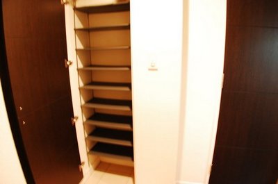 Entrance. Shoe box