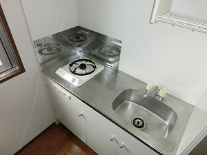 Kitchen. Strong firepower is a gas stove (* ^^) v