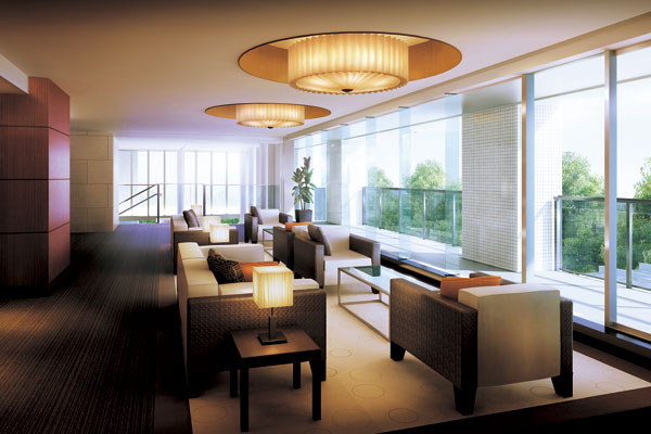 lobby. The photograph is an image