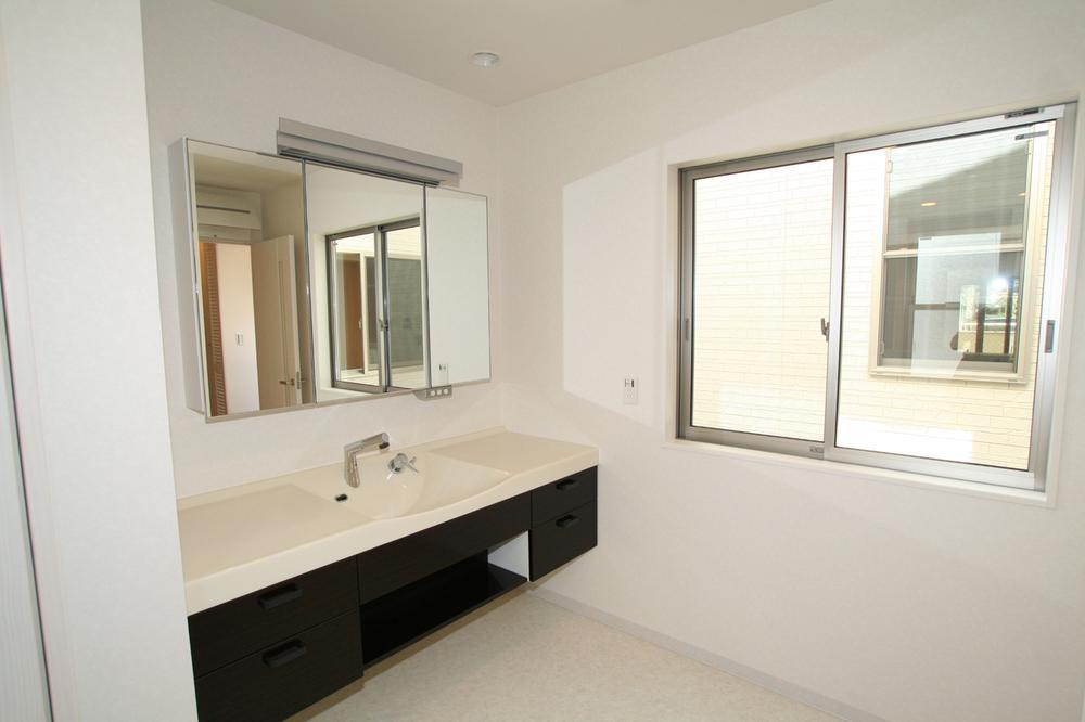 Bathroom. It is our example of construction. It will wash space and spacious.