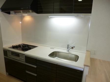 Kitchen. System counter Kitchen. Glass top stove.