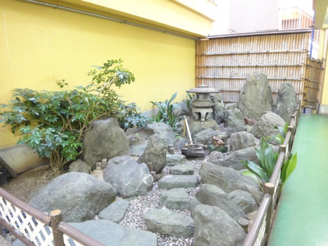 Entrance. The courtyard of the calm atmosphere