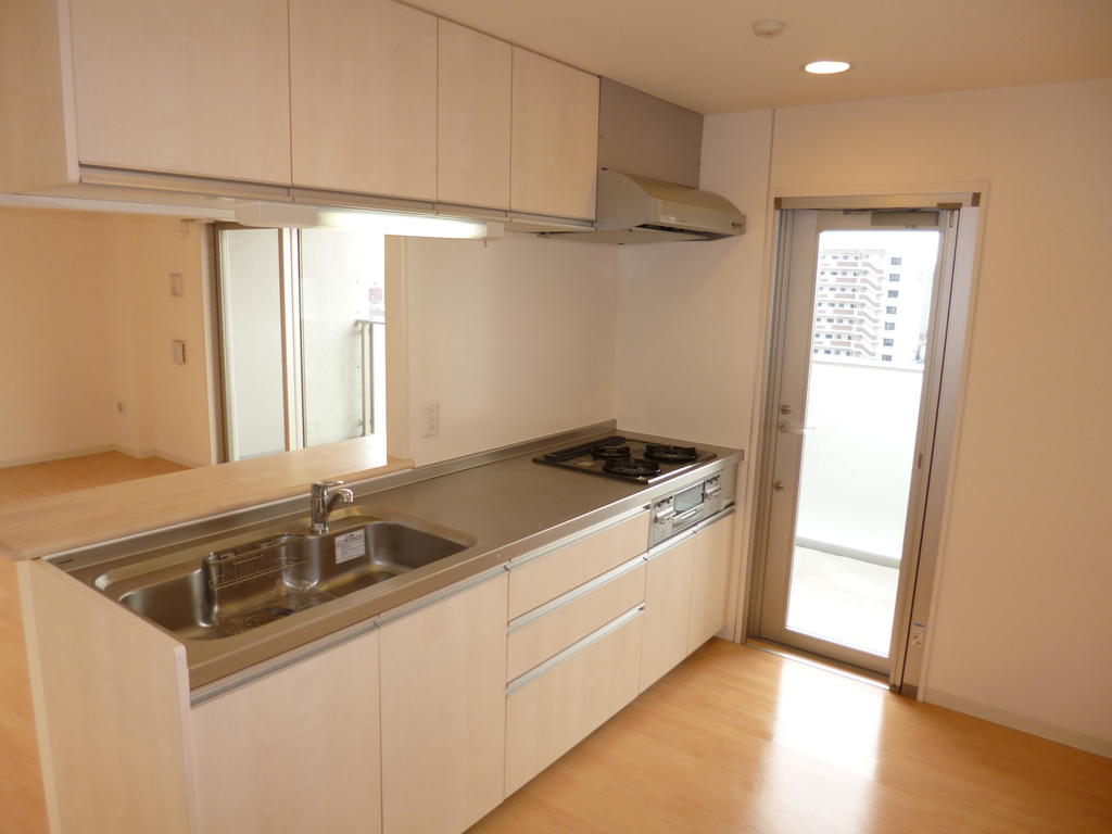 Kitchen. Gas stove with a system Kitchen