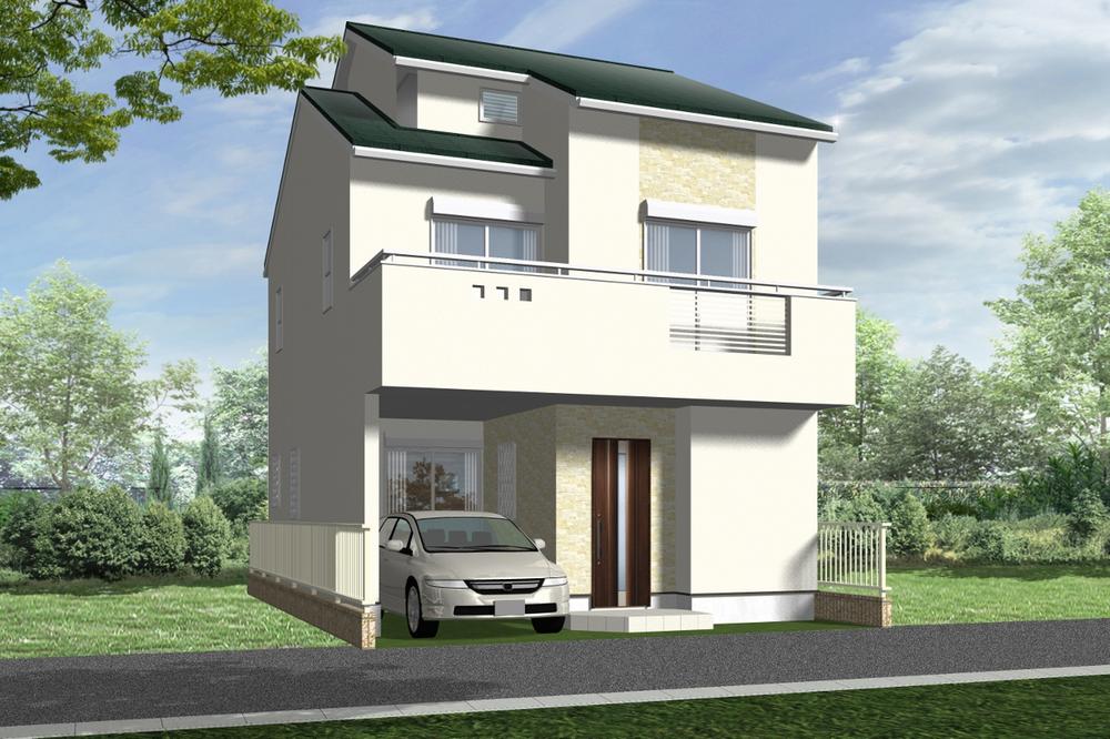 Rendering (appearance).  ◆ Appearance image Simple exterior design with elegant color tones