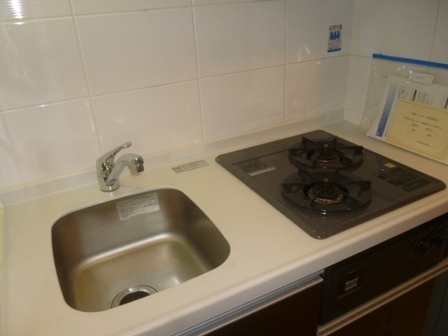 Kitchen. Gas two-burner stove with