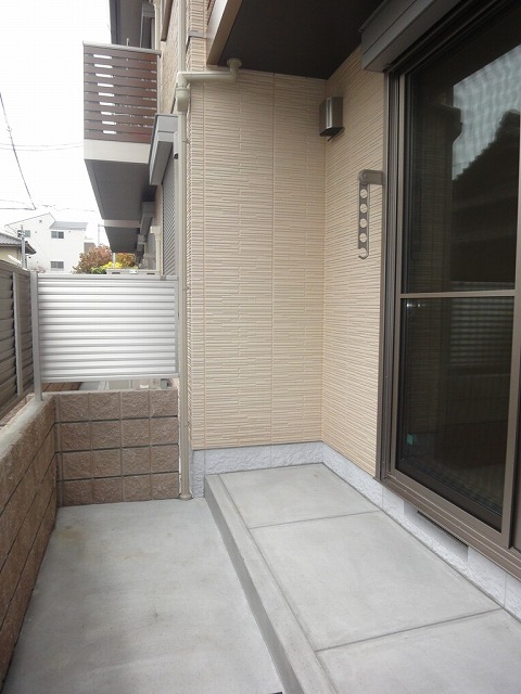 Balcony. Spacious terrace is