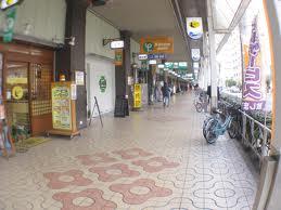 route map. Poppo Avenue shopping district