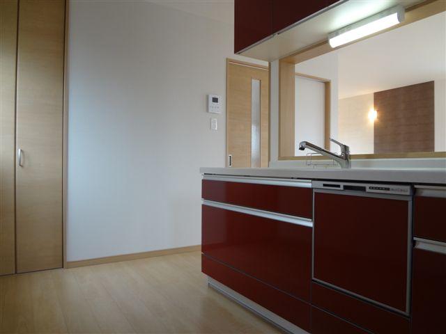 Kitchen. Moist texture with an attractive kitchen with artificial marble.