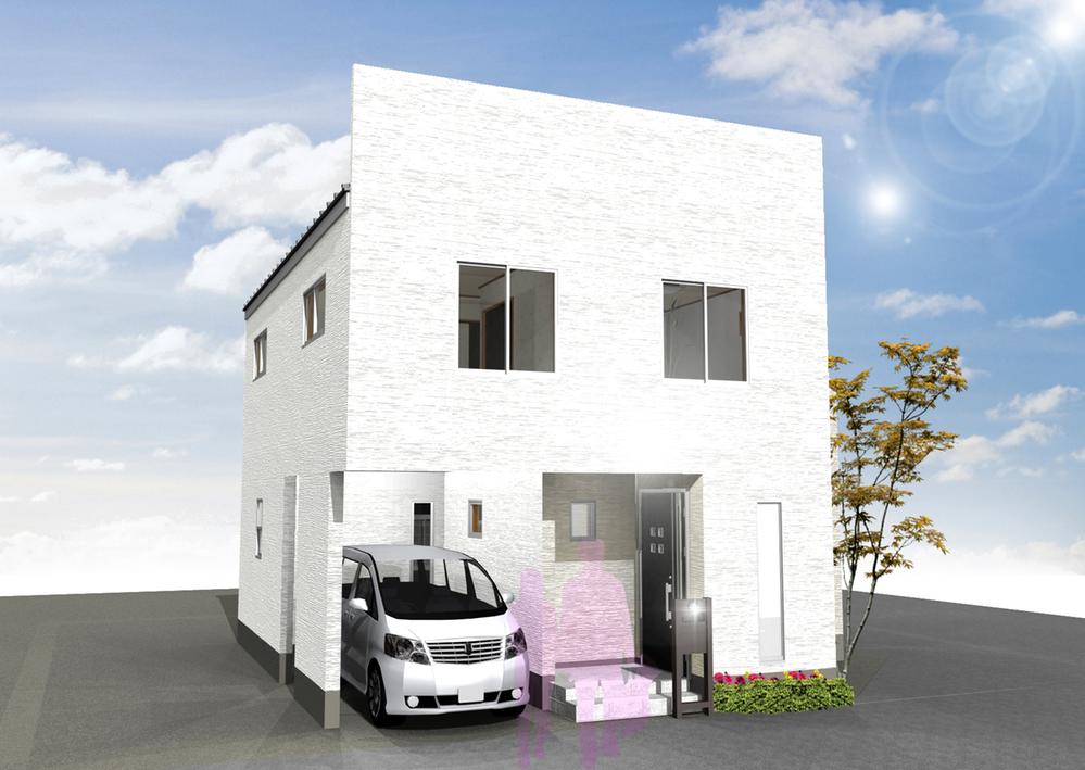 Building plan example (Perth ・ appearance). Building plan example (No. 1 point), Building area of approximately 107.32 sq m