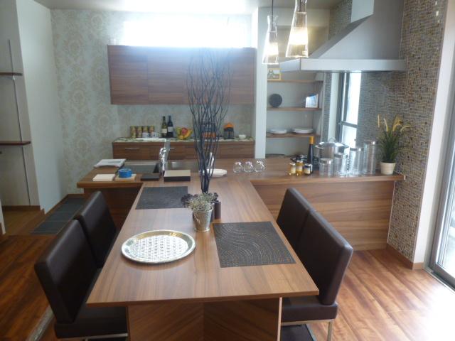 Other building plan example. Building plan example Dining table, Counter Kitchen, Cupboard, TV board, etc. with a 6-piece set