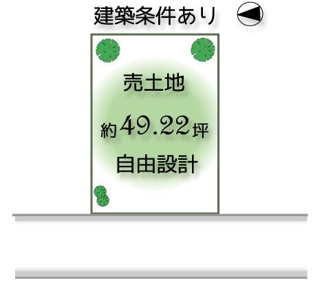 Compartment figure. Land price 27 million yen, Spacious also land area 162.74 sq m before road