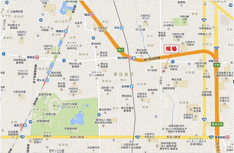 Local guide map. Local peripheral wide-area map