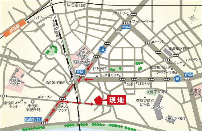 Local guide map