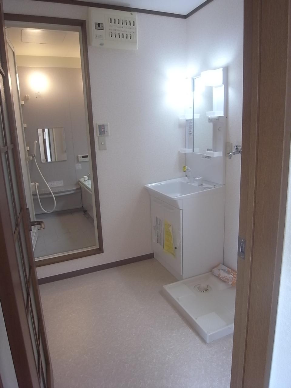 Entrance. Wash, bathroom