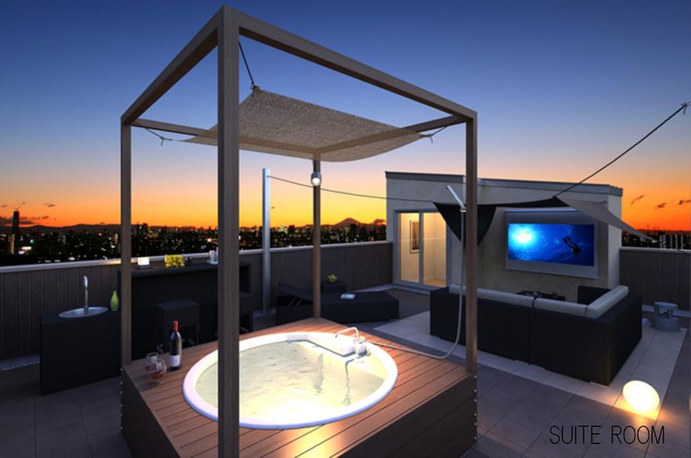 Garden. ~ Suite Room plan ~ Best plan that was set all plans. The added value of the rooftop garden to the precious time to spend with family and friends.