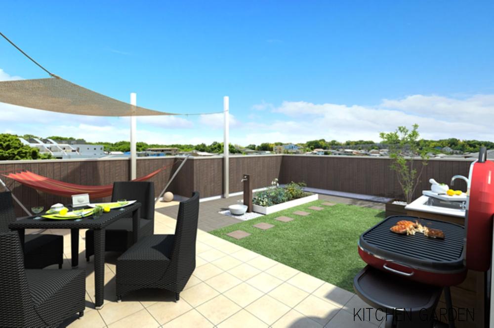 Garden. ~ KITCHEN GARDEN PLAN ~ Grow vegetables. A BBQ party and harvest. Is a plan to enjoy the slow life in the family.