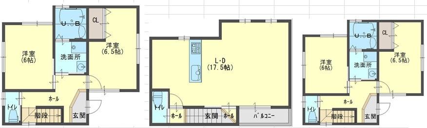 Floor plan. 34,800,000 yen, 4LDK, Land area 100.16 sq m , Atrium Masu have a building area of 95.58 sq m living 4LDK spacious and have, please visit.