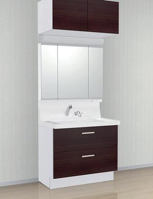 Other Equipment.  ■ Space that can store plenty in the three-sided mirror all storage type. It can be accommodated to meet the family because can arrange the height 5cm increments.  ■ It can be used widely to fit the curve to the square outline. Big success even in widely, such as the washing place with a flat bottom housework. By unevenness is no longer on the bottom part of the drainage ditch, You can whip and clean with a sponge.  ■ Energy-saving design to put out the water in the handle position of the front frequently used Eco-handle single shower lever faucet.