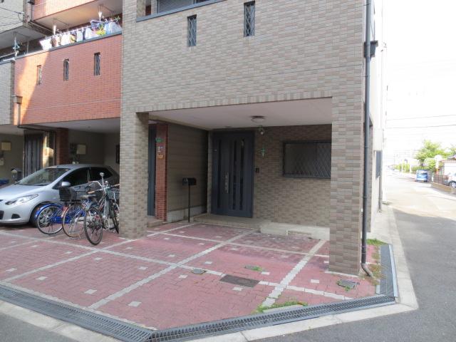 Parking lot. Spacious parking space