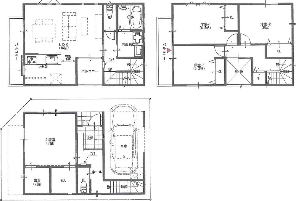 Floor plan. 35,800,000 yen, 4LDK, Land area 65.27 sq m , Building area 100 sq m