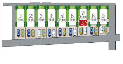 Local guide map. Compartment figure