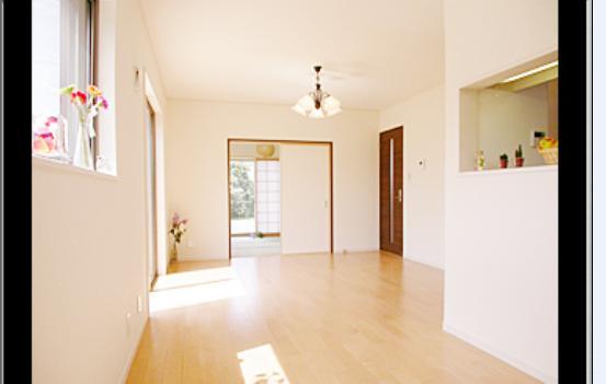 Living. Example of construction Tsuzukiai of Japanese-style room and living is something useful!