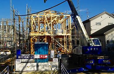 Construction ・ Construction method ・ specification. Completion of framework photo