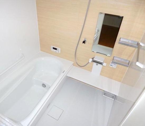 Bathroom. Bathroom with heating dryer