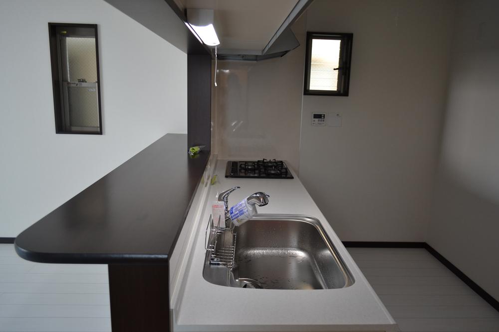 Model house photo. Kitchen