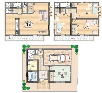 Cityscape Rendering. Floor plan