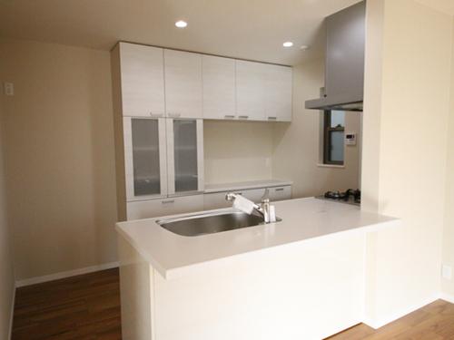 Same specifications photo (kitchen). Easy-to-use face-to-face kitchen Sink kitchen artificial marble You can choose from eight colors. Also it comes with a cupboard. Standard specification