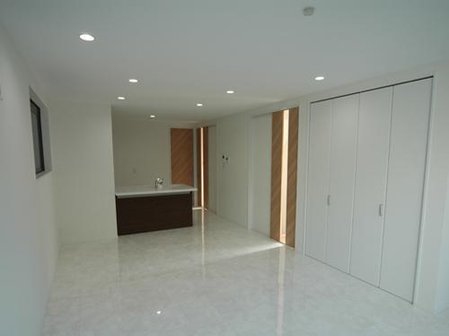 Same specifications photos (living). Same specifications The entire surface of marble flooring mirror Two places floor heating in the living room ・ In standard LED Down Light. Furthermore Ceiling embedded type Nanoe generator also standard equipment