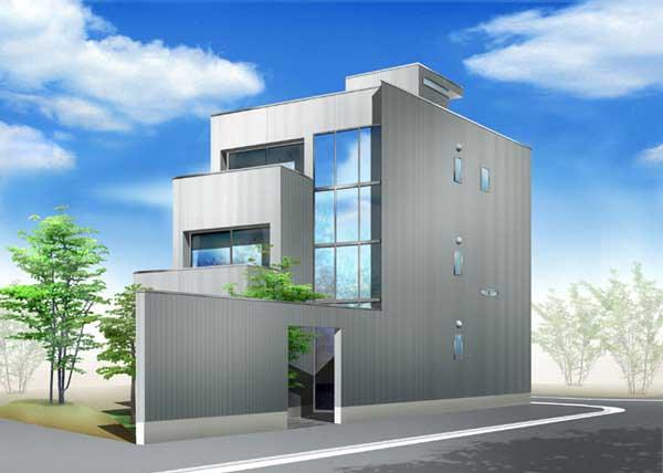 Building plan example (Perth ・ appearance). Sunny grounds of the corner lot. Do you want to build a what kind of house would you? ! !