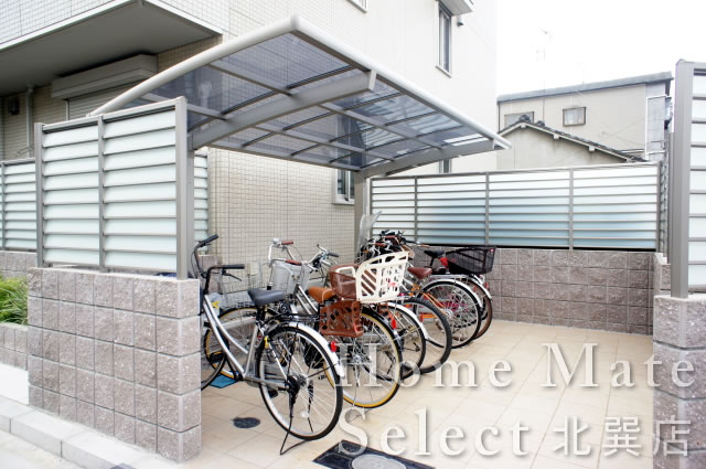 Other common areas. Place for storing bicycles