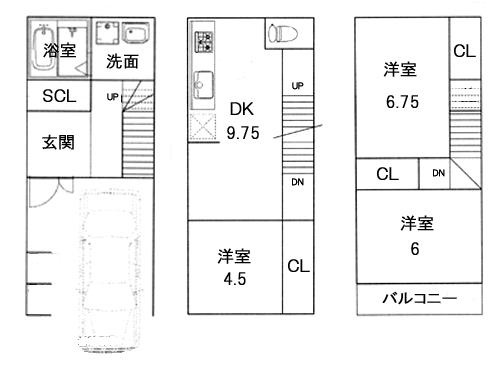 Floor plan. 19,800,000 yen, 3LDK, Land area 44.05 sq m , It is a building area of 89.1 sq m Mato plan view. Change is possible.