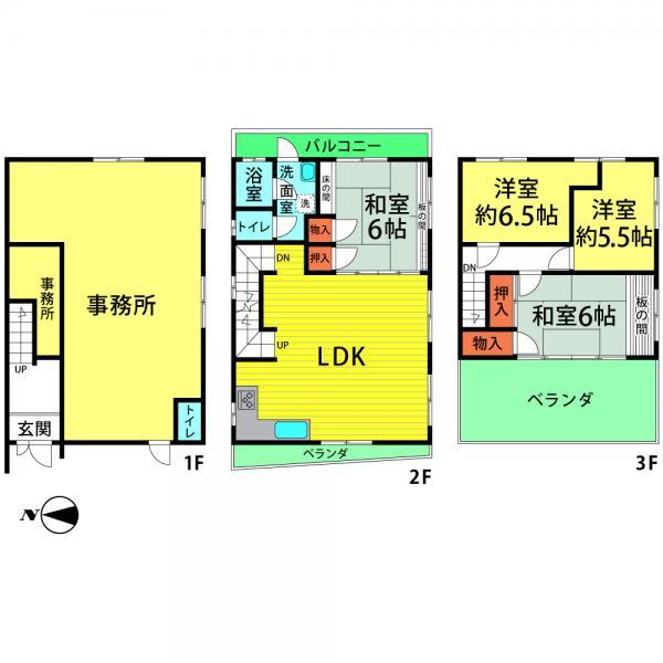 Floor plan. 18 million yen, 4LDK, Land area 83.92 sq m , Building area 165.59 sq m