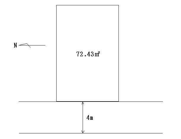 Compartment figure. Land price 21 million yen, Land area 72.43 sq m