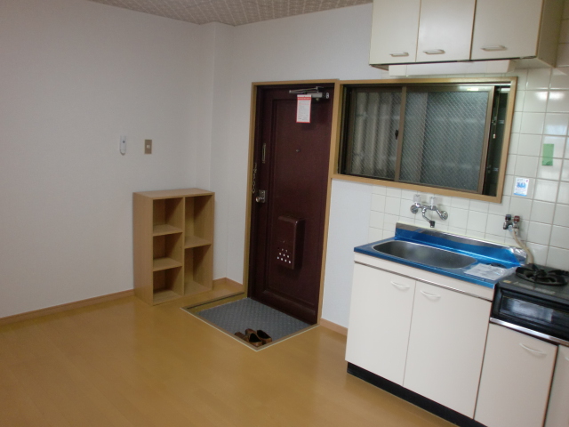 Kitchen. Gas two-burner stove installation Allowed