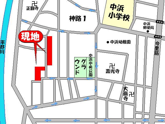 Local guide map. Please check the location on site.