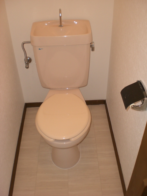 Toilet. Is a restroom and spacious!