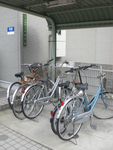 Other common areas. Also with bicycle parking.