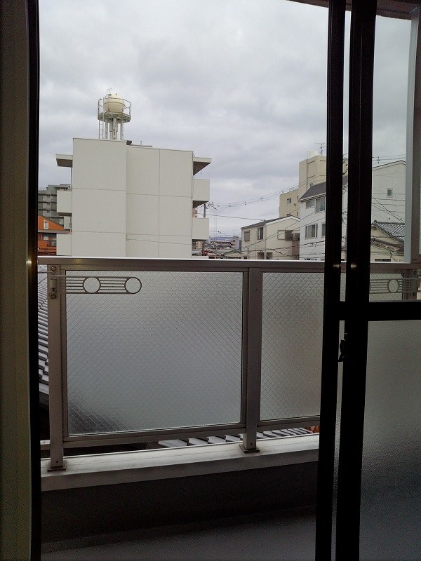 Balcony. Because the opposite not built anything day also well neat!