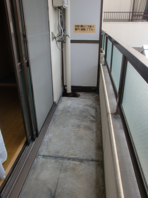 Balcony. Wide balcony