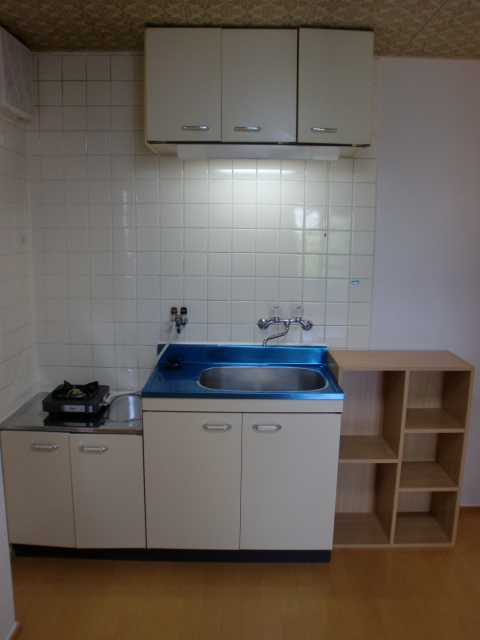 Kitchen. Gas stove is installed Allowed