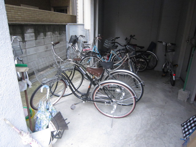 Parking lot. Bicycle-parking space