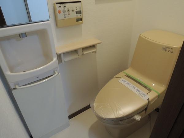 Toilet. Second floor of the toilet. Bidet, With hand washing