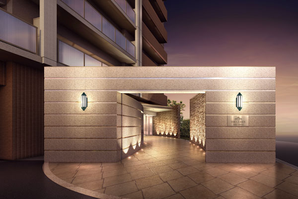 Buildings and facilities. Approach with depth. Subdued lighting plan, etc., The entrance from ON to OFF, Commitment to switch the mood can be seen everywhere. further, To the gate to impress the entrance of the private residence is, Full of profound feeling granite has been adopted (Entrance Rendering)