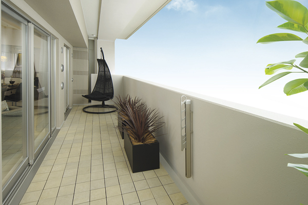 balcony ・ terrace ・ Private garden.  [balcony] Adopted in all types a wide wide span design of the frontage. Maximum output width as 1.8m, Spacious balcony space, is assured ( ※ )