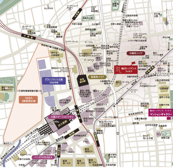 Surrounding environment. local ・ Mansion gallery guide map