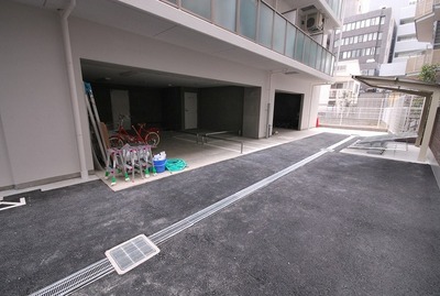 Parking lot. Bicycle-parking space